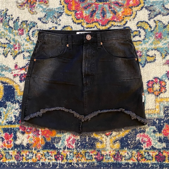 One Teaspoon Dresses & Skirts - One Teaspoon Distressed Denim Vanguard Skirt